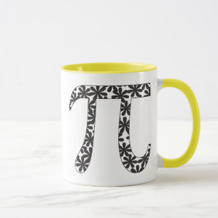 Taza Pi floral