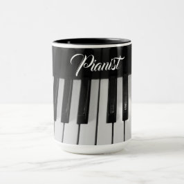 Taza Pianista Profesional con Estilo