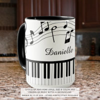 Piano Music Notes Colores Personalizados personali