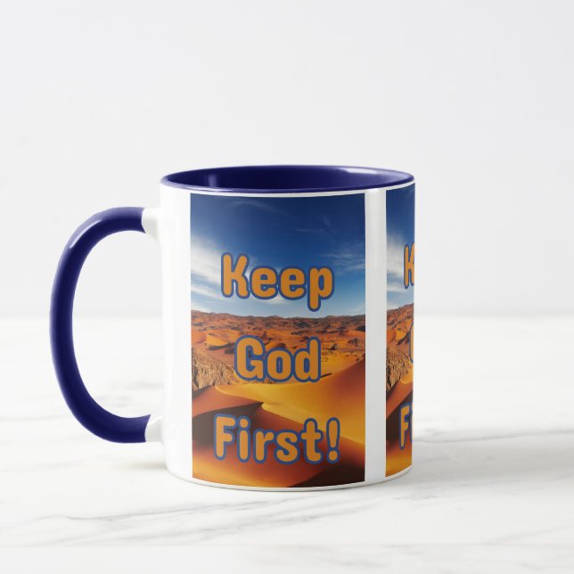 Taza Pic Basado En La Primera Fe De Dios En Dos Tonos (Izquierda)