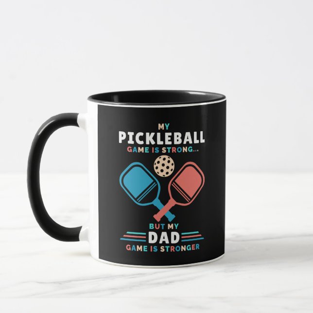 Taza Pickleball Dad Fuerte Papá (Izquierda)