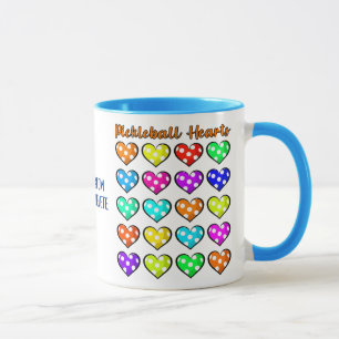 Taza Pickleball Hearts Sweatshirt Pickleball Valentine