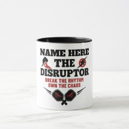 Taza Pickleball Nombre Personalizado El Disruptor