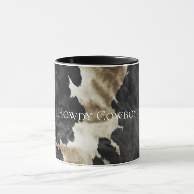 Taza Piel de vaca Black Champagne Gold (Centro)