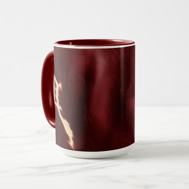 Taza Piel de vaca del Suroeste Rojo Profundo (Anverso izquierdo)