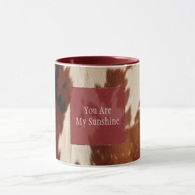 Taza Piel de vaca negro marrón blanco occidental (Centro)