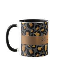 Piel leopardo Negro Honey Gold Stripe Personalizad