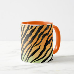 Taza Piel moderna de tigre a rayas Imprimir felinos gra