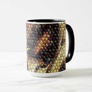 Taza ¿Piel reptil con manchas amarillentas y oscuras?
