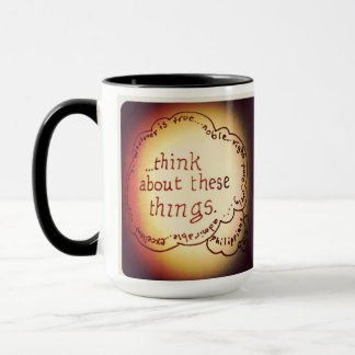 Taza Piensa en Estas Cosas