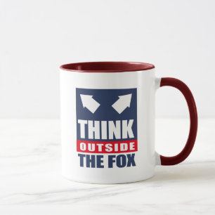 Taza Piense fuera del zorro