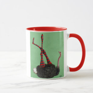Taza Piernas a rayas de avestruz