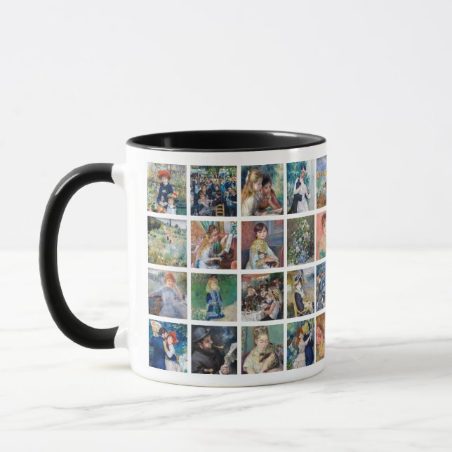 Taza Pierre-Auguste Renoir - Collage de cuadrícula de o (Izquierda)