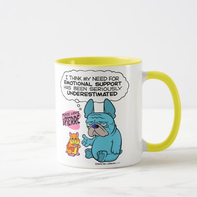 Taza Pierre y Abbot Slogan Mug (Derecha)
