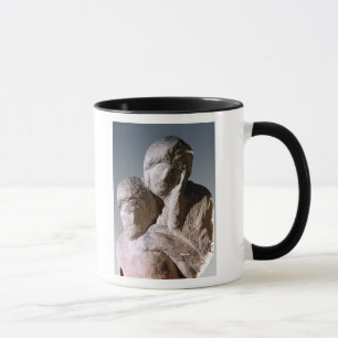 Taza Pieta de Rondanini, detalle de las cabezas de