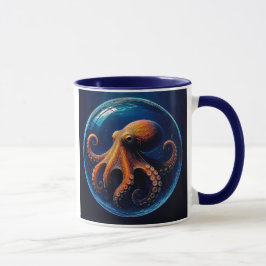 Taza Pieuvre dans une bulle