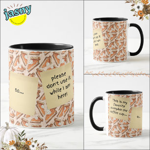 Taza Piezas de calabaza de calabaza habladas divertidas