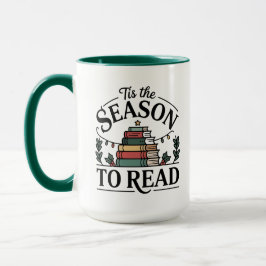 Taza Pila de lectura acogedora para las fiestas