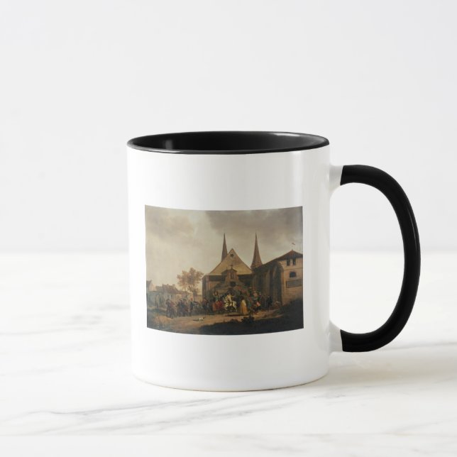 Taza Pillaje de una iglesia durante la revolución (Derecha)