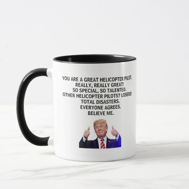 Taza Piloto de helicópteros Trump, piloto de Trump Heli (Izquierda)