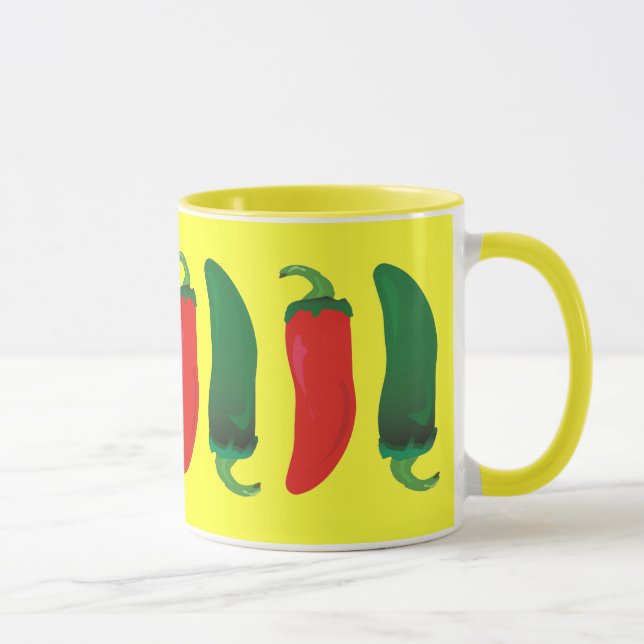 Taza Pimientos picantes verdes rojos de N (Derecha)