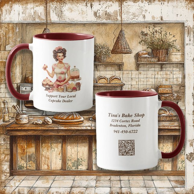 Taza Pin Up Chica Home Bakery Coffee (Subido por el creador)