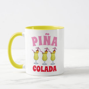 Taza Pina Piña Colada Cóctel de piña puertorriqueña