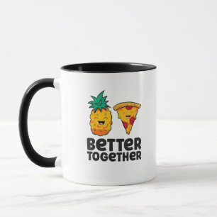 Taza Piña Pizza Juntos Gráficos Modernos Des