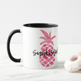 Taza Piña rosa con un beso solar