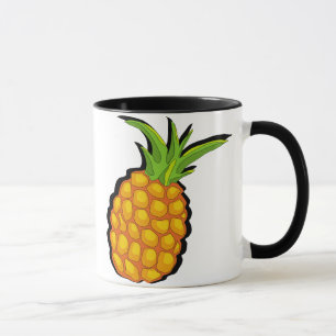 Taza piña vívida primitiva