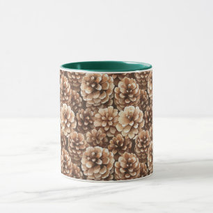 Taza Piñas Marrones
