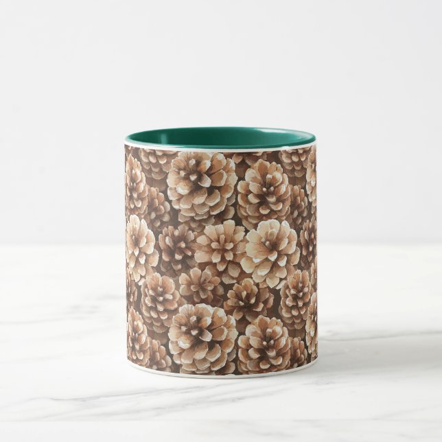 Taza Piñas Marrones (Centro)
