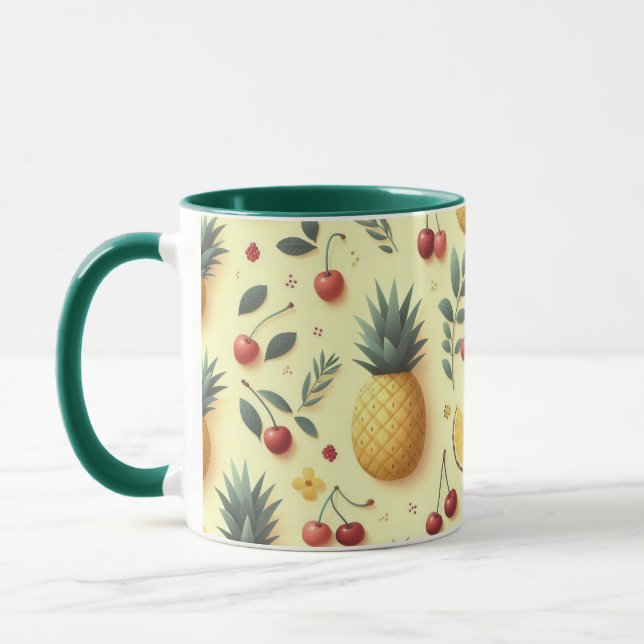Taza Piñas y cerezas (Izquierda)