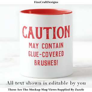 Taza Pinceles de Decoupage Cotización Personalizado RW0