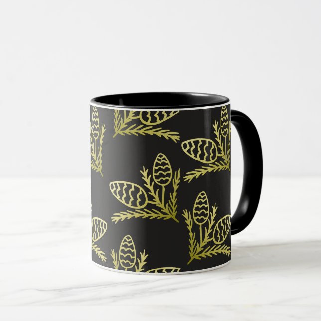 Taza Pine Cone Modern Rustic (Anverso derecho)
