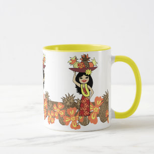 Taza Pineapple Luau Tropical Mugs