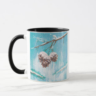 Taza Pinecones de invierno