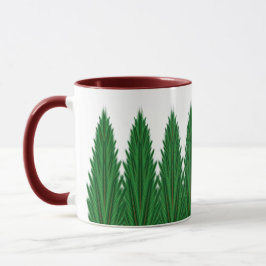 Taza Pines Mirrored Mug 11oz. -Castaño