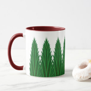 Taza Pines Mirrored Mug 11oz. -Castaño