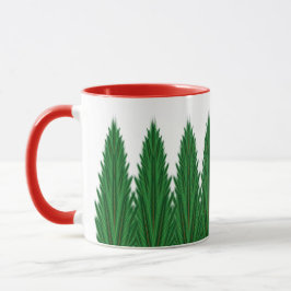 Taza Pines Mirrored Mug 11oz. -Roja