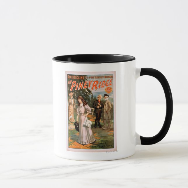 Taza Piney Ridge "Idyl of the Tennessee Mountains" (Derecha)