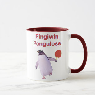 Taza ping-pong del pingüino del uLose del iWin