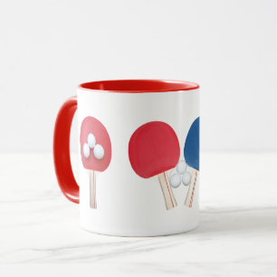 Taza Ping Pong Paddles y Balls Mug