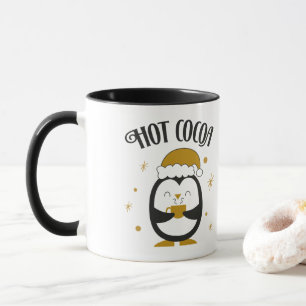 Taza Pingüino de cacao caliente