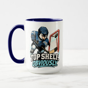 Taza Pingüino de Hockey Estante Superior