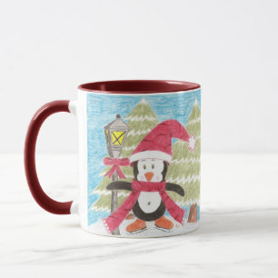 Taza Pingüino de patinaje sobre hielo
