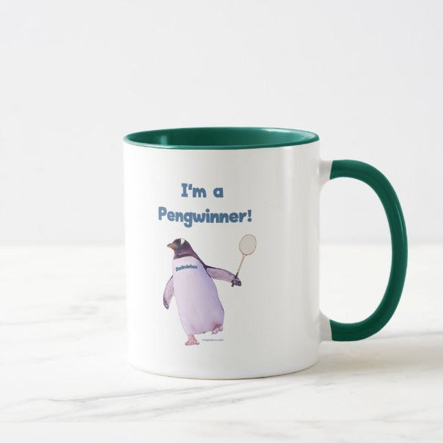 Taza Pingüino del bádminton (Derecha)