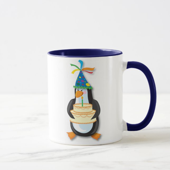 Taza Pingüino del cumpleaños (Derecha)