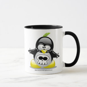 Taza Pingüino del eje de balancín punky