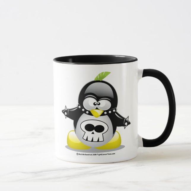 Taza Pingüino del eje de balancín punky (Derecha)